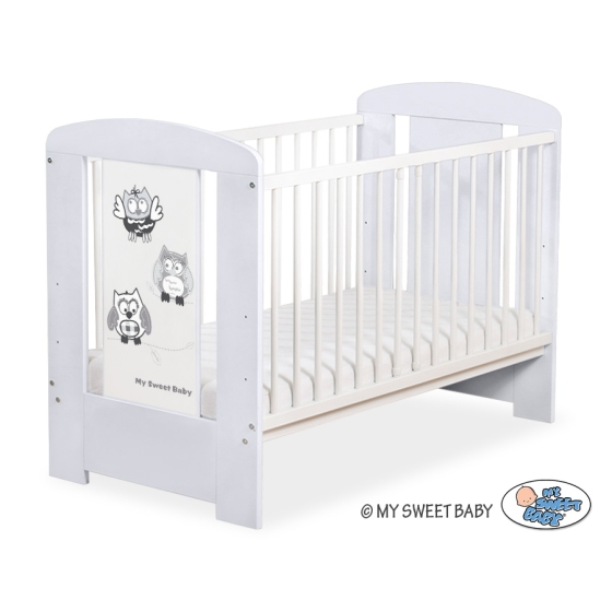 Baby cot bed 120x60cm Owls no. 5017-06-430