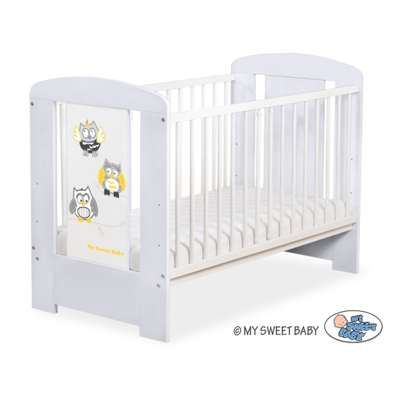 Baby cot bed 120x60cm Owls no. 5017-06-432