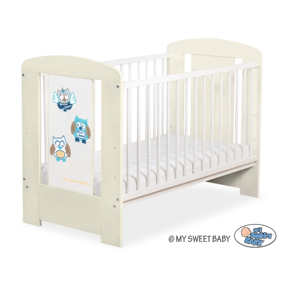 Baby cot bed 120x60cm Owls no. 5017-10-427