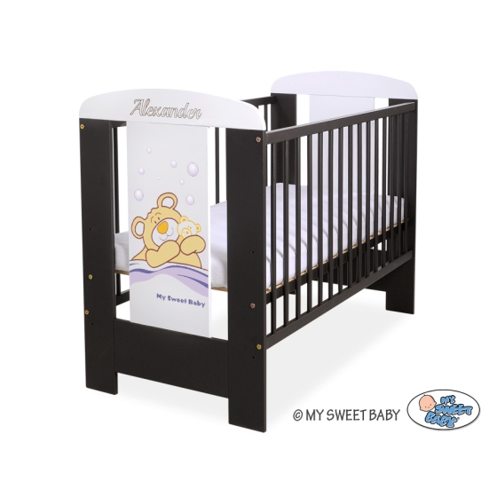 Baby cot bed 120x60cm Tedy Bear Barnaba no. 5005-04-801