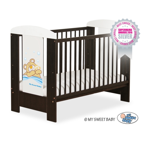 Baby cot bed 120x60cm Tedy Bear Barnaba no. 5005-04-803