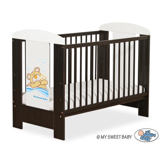 Baby cot bed 120x60cm Tedy Bear Barnaba no. 5005-04-803