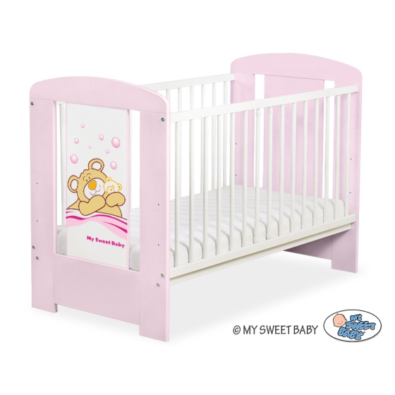 Baby cot bed 120x60cm Tedy Bear Barnaba no. 5005-08-800