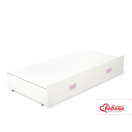 Baby cot bed 120x60cm with crown with drawer MAXI