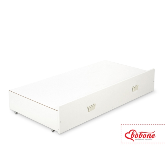 Baby cot bed 120x60cm with crown with drawer MAXI
