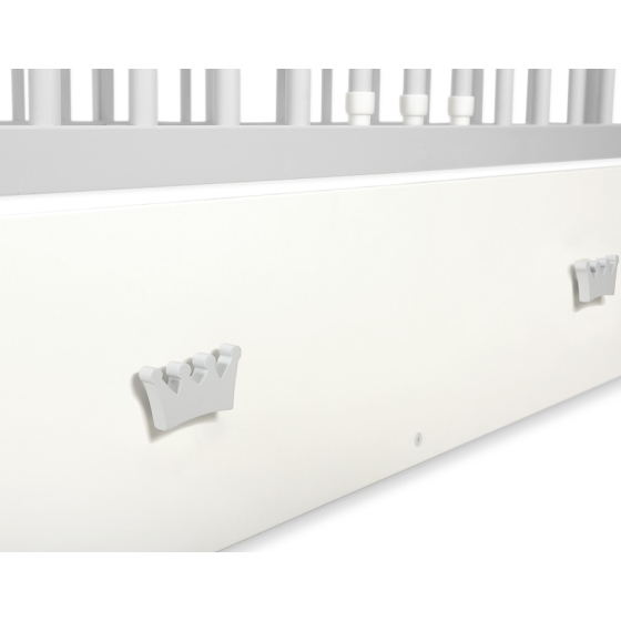 Baby cot bed 120x60cm with crown with drawer MAXI
