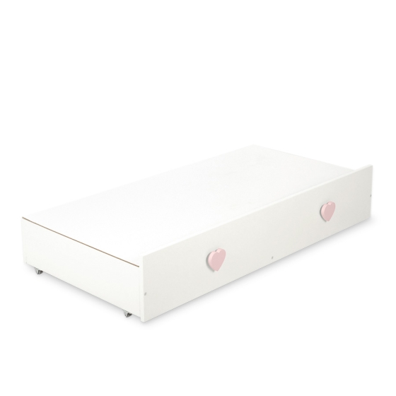 Baby cot bed 120x60cm with hearts with drawer MAXI