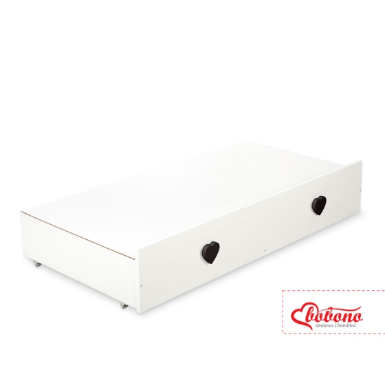 Baby cot bed 120x60cm with hearts with drawer MAXI