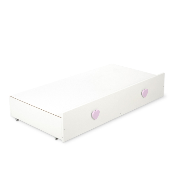 Baby cot bed 120x60cm with hearts with drawer MAXI