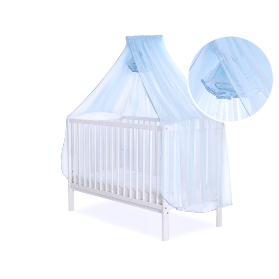 Baby Cot Bed Mosquito-net made of tulle - blue