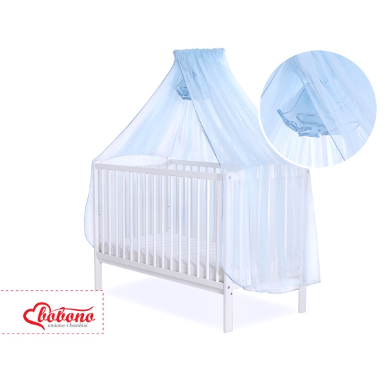 Baby Cot Bed Mosquito-net made of tulle - blue