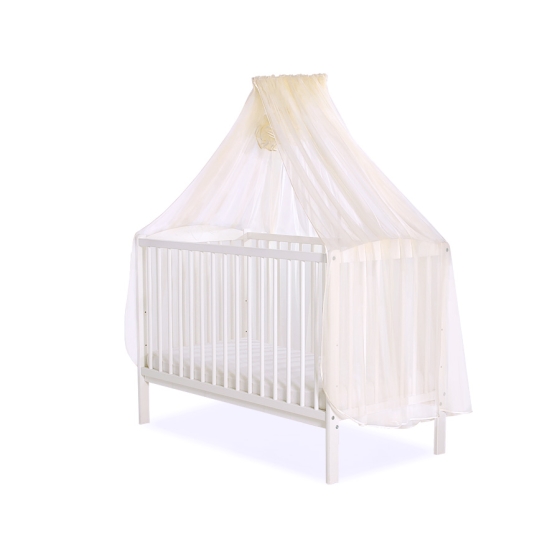 Baby Cot Bed Mosquito-net made of tulle - cream