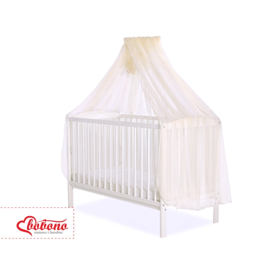 Baby Cot Bed Mosquito-net made of tulle - cream