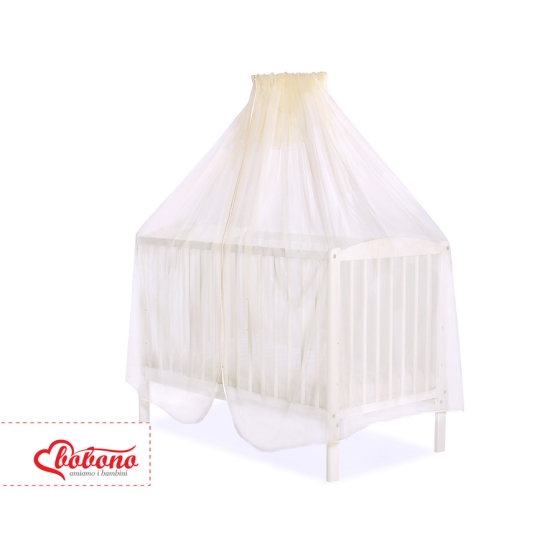 Baby Cot Bed Mosquito-net made of tulle - cream