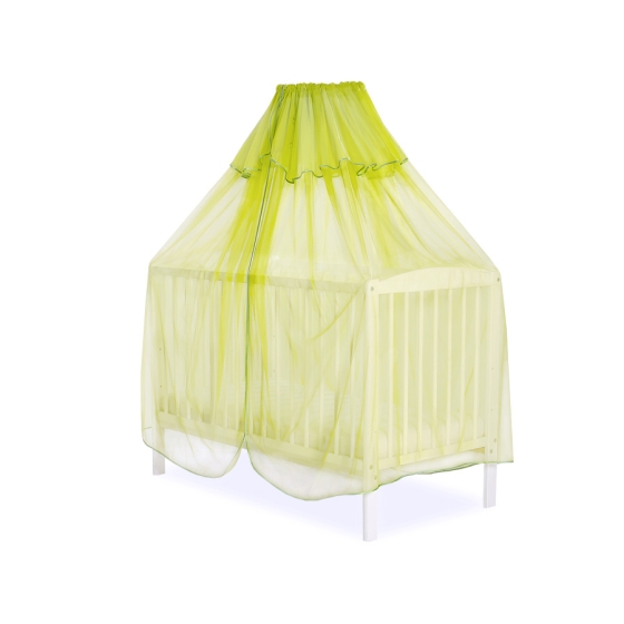 Baby Cot Bed Mosquito-net made of tulle - green