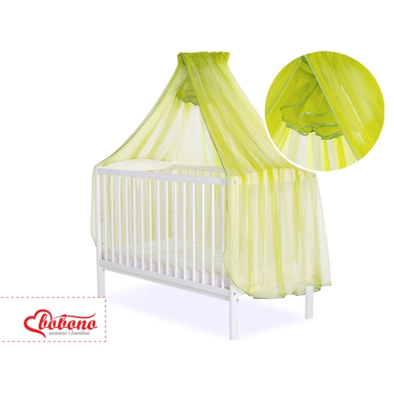 Baby Cot Bed Mosquito-net made of tulle - green