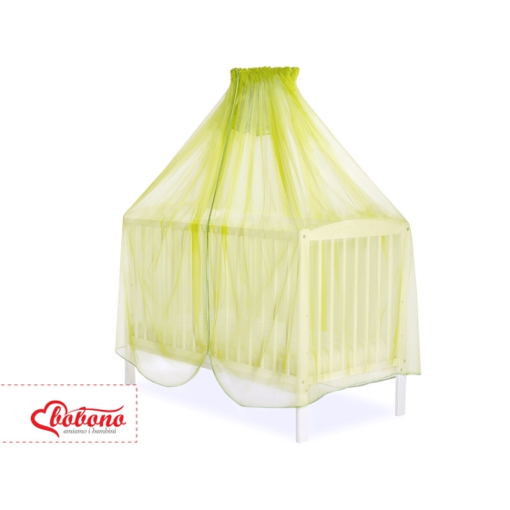 Baby Cot Bed Mosquito-net made of tulle - green