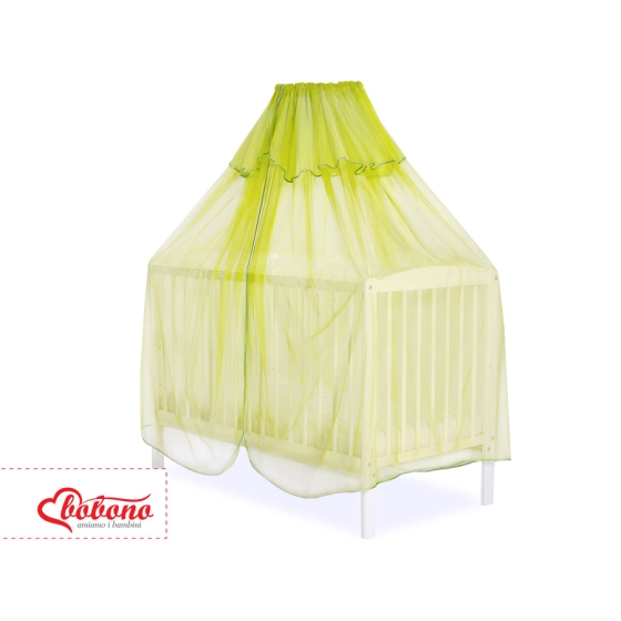 Baby Cot Bed Mosquito-net made of tulle - green