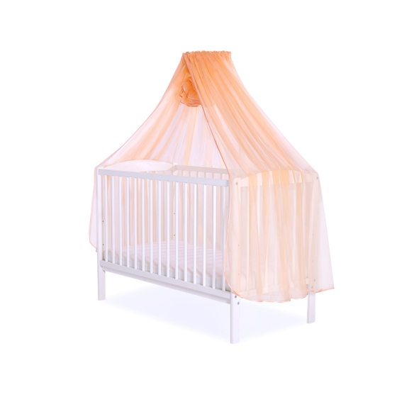 Baby Cot Bed Mosquito-net made of tulle - peach