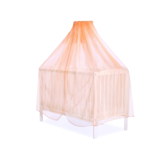 Baby Cot Bed Mosquito-net made of tulle - peach