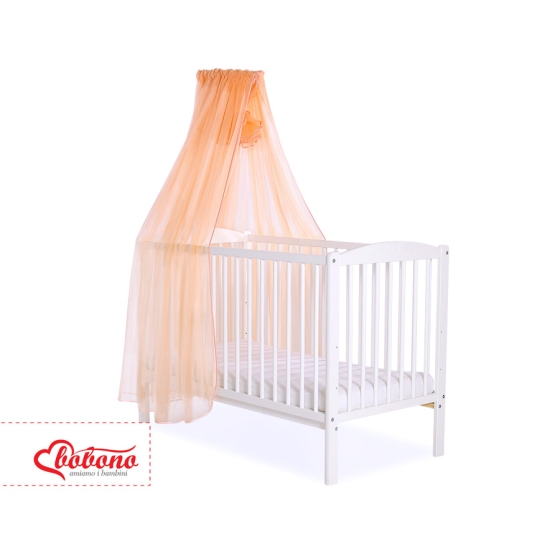 Baby Cot Bed Mosquito-net made of tulle - peach