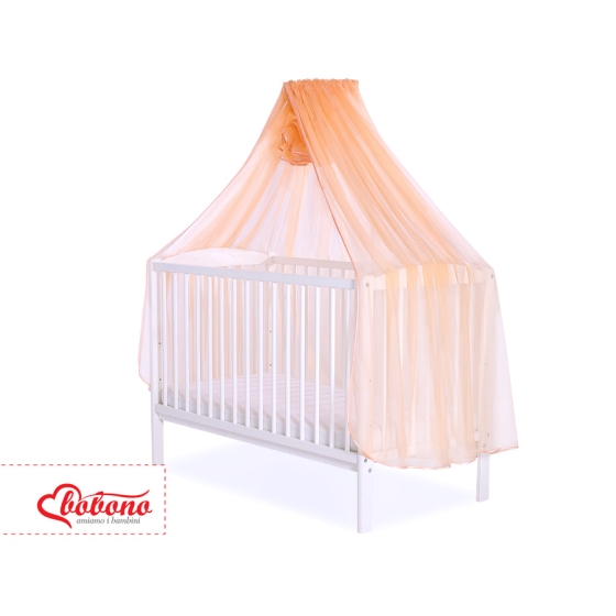 Baby Cot Bed Mosquito-net made of tulle - peach