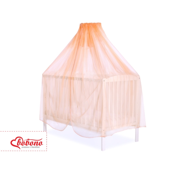 Baby Cot Bed Mosquito-net made of tulle - peach