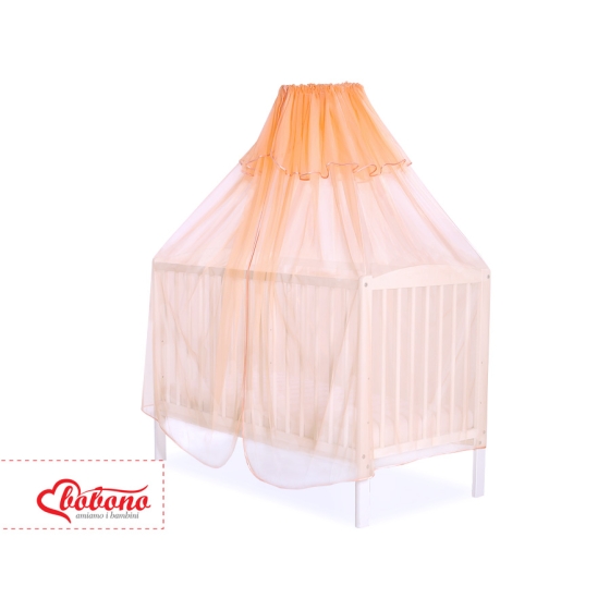 Baby Cot Bed Mosquito-net made of tulle - peach