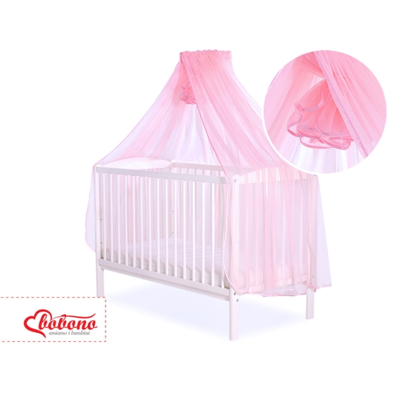 Baby Cot Bed Mosquito-net made of tulle - pink