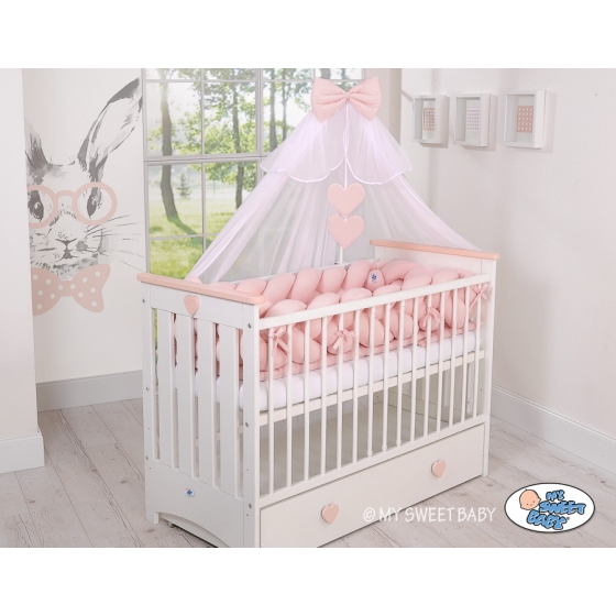 Baby Cot Bed Mosquito-net made of tulle- white