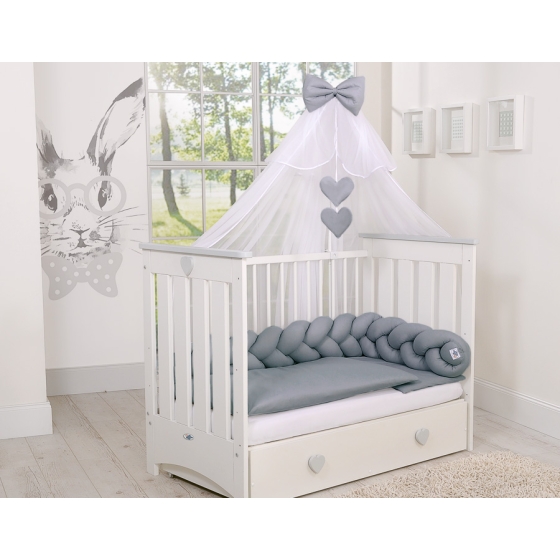 Baby Cot Bed Mosquito-net made of tulle- white