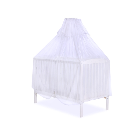 Baby Cot Bed Mosquito-net made of tulle - white