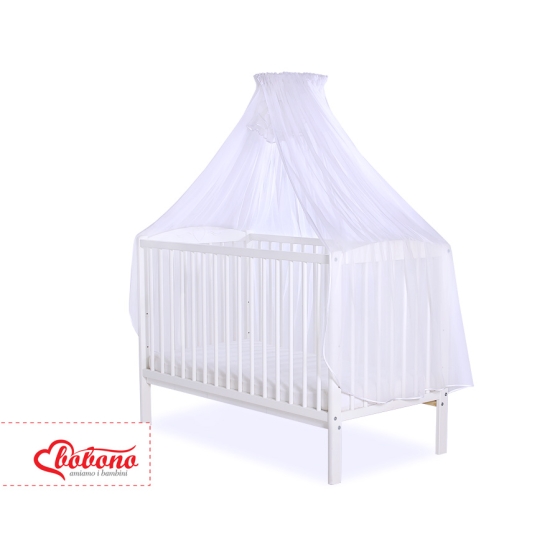 Baby Cot Bed Mosquito-net made of tulle- white