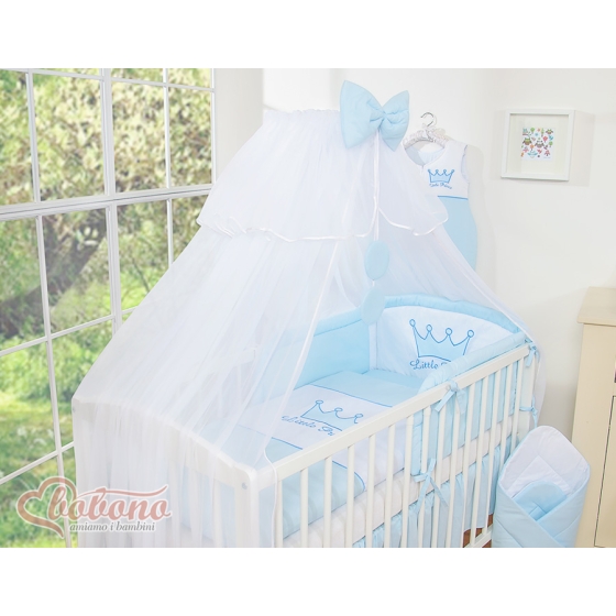 Baby Cot Bed Tulle Mosquito-net- Little Prince/Princess blue