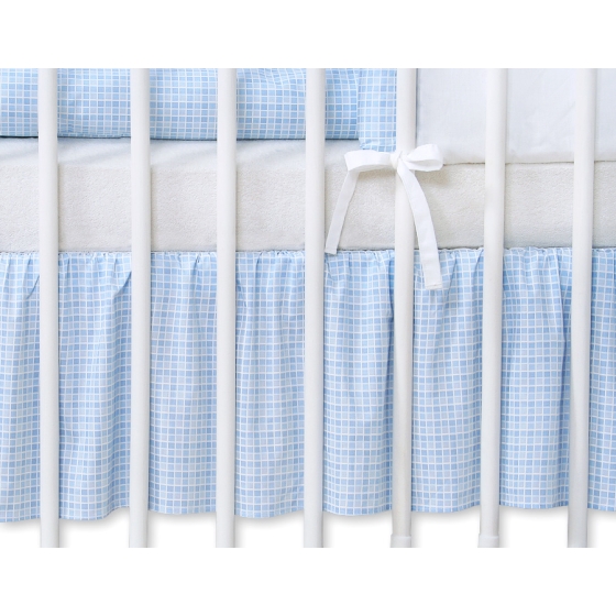 Baby cot decorative skirt dust Ruffle-Masking flounce 120x60cm- Good night blue