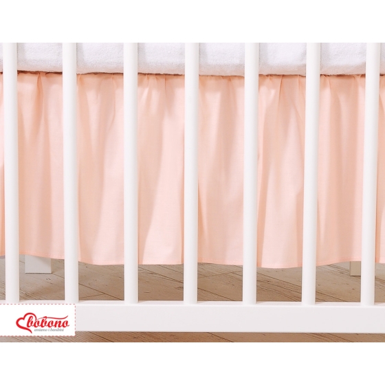 Baby cot decorative skirt dust Ruffle-Masking flounce 120x60cm- Little Prince/Princess pink