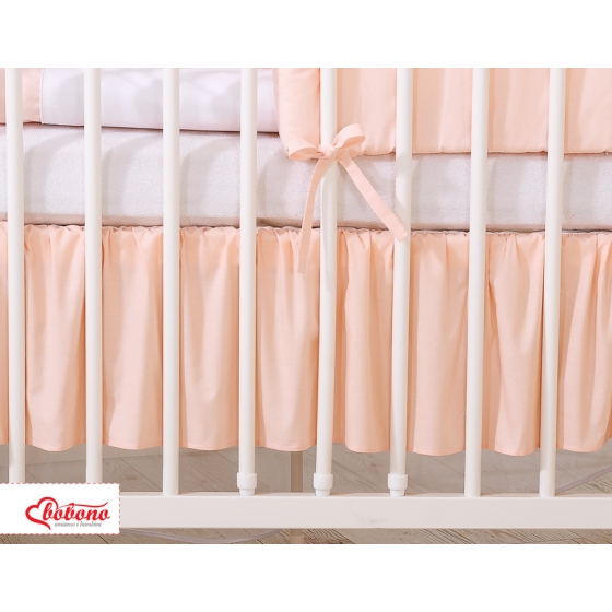 Baby cot decorative skirt dust Ruffle-Masking flounce 120x60cm- Little Prince/Princess pink