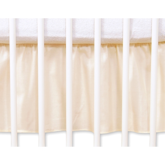 Baby cot decorative skirt dust Ruffle-Masking flounce 120x60cm- Teddy Bear Barnaba cream