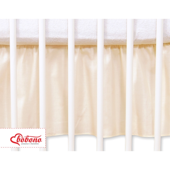 Baby cot decorative skirt dust Ruffle-Masking flounce 140x70cm- Hanging Hearts cream