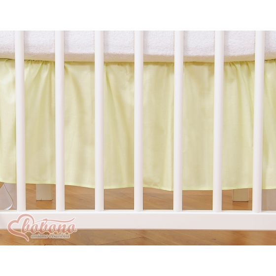 Baby cot decorative skirt dust Ruffle-Masking flounce 140x70cm- Little Prince/Princess green