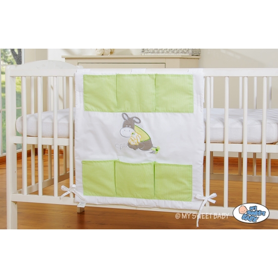 Baby Cot Tidy Organiser- Donkey Luca green