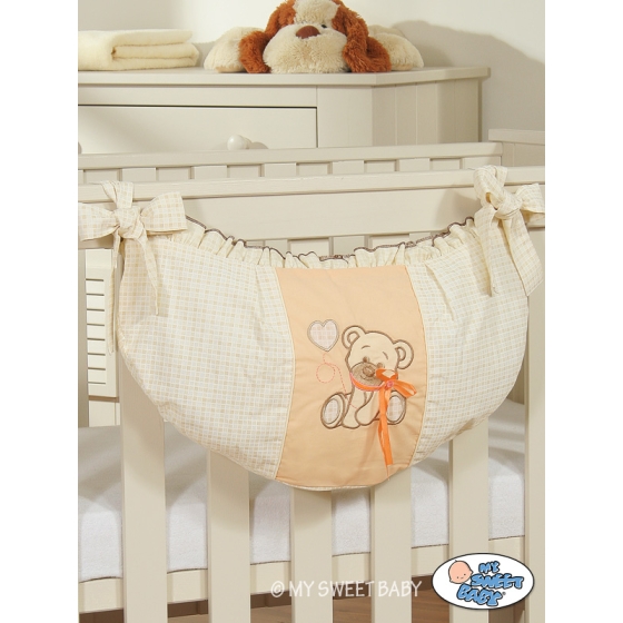 Baby cot Toys bag- Teddy Bear with bow