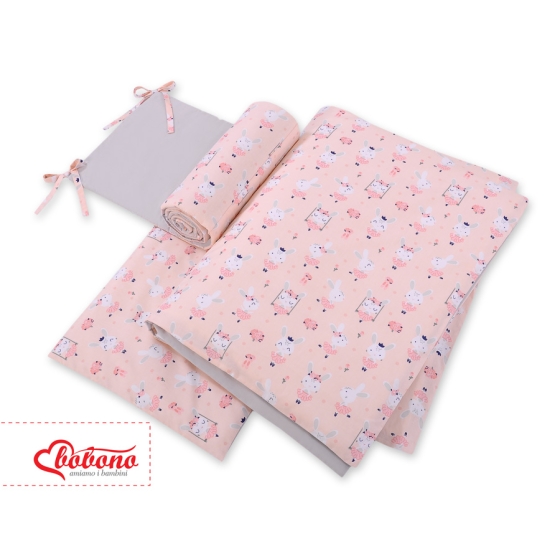 Baby Crib/Cot Bedding set 3-pcs -ballerinas pink