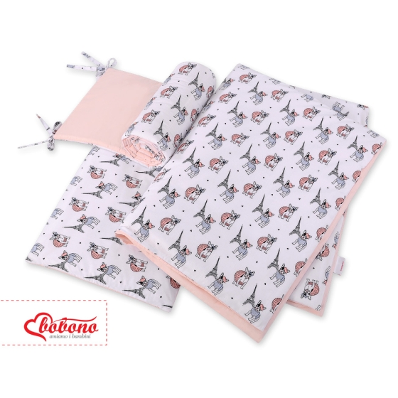 Baby Crib/Cot Bedding set 3-pcs - little doggies