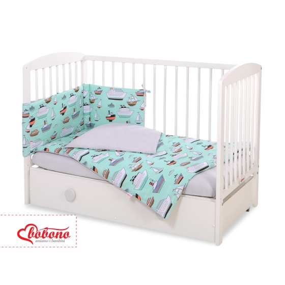 Baby Crib/Cot Bedding set 3-pcs - mint ships