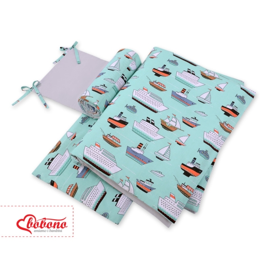 Baby Crib/Cot Bedding set 3-pcs - mint ships