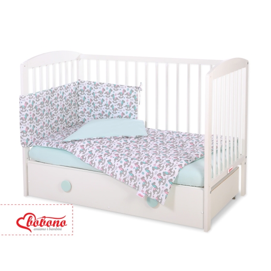 Baby Crib/Cot Bedding set 3-pcs - rocking horses