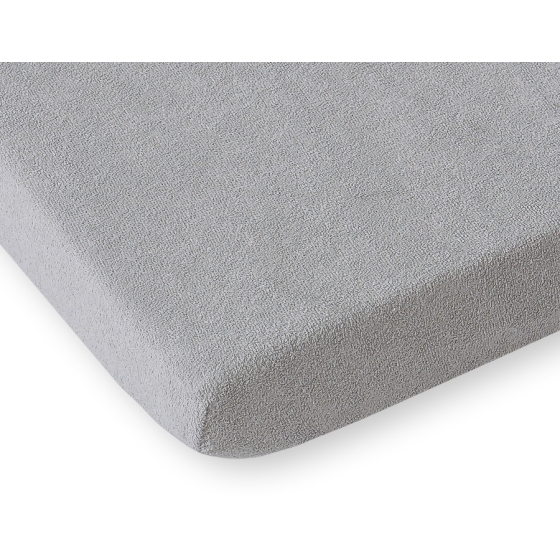 Baby Crib Sheet made of frotte (terry) 140x70cm- gray