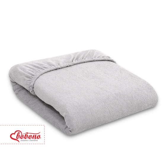 Baby Crib Sheet made of frotte (terry) 140x70cm- gray