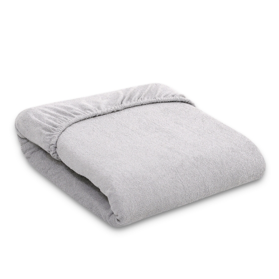 Baby Crib Sheet made of frotte (terry) 140x70cm- gray